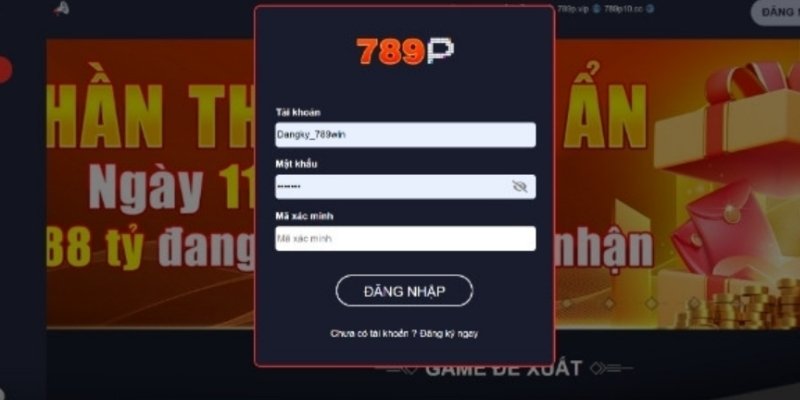 Hướng dẫn 789P về việc tạo tài khoản